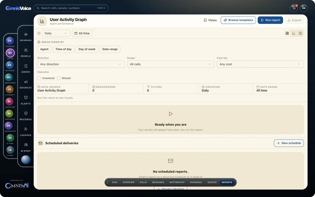 The Omnis Voice report builder